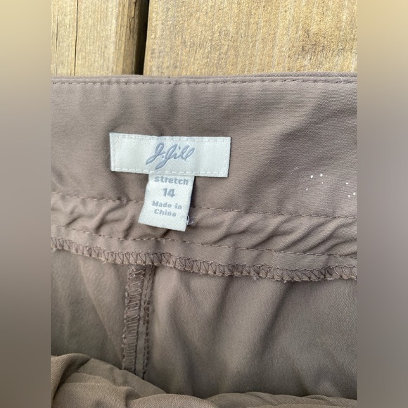 J-jill crop pants Tan Womens Size 14 - Picture 3 of 11